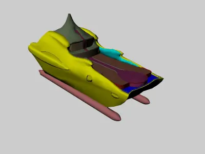 Tikka Yatch Low-poly 3D model