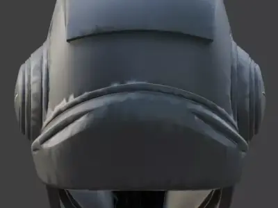 Cyber-Synthetic Stealth Operative Helmet 3D Model Low-poly 3D model