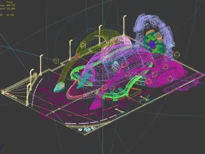 Future-tactical training ground 3D model