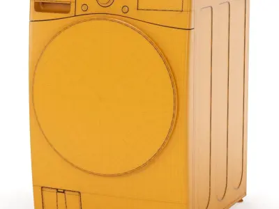 LG washing machine WM4000HWA 3D model