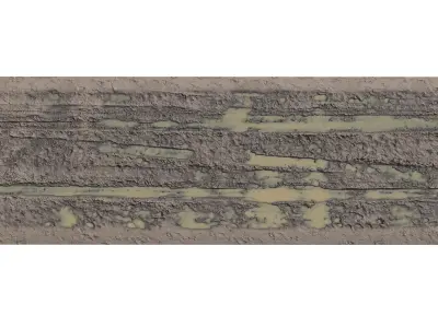 Sand Dirt road Off road 3D model