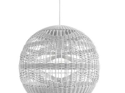 Amara Rattan Pendant Light 3D model