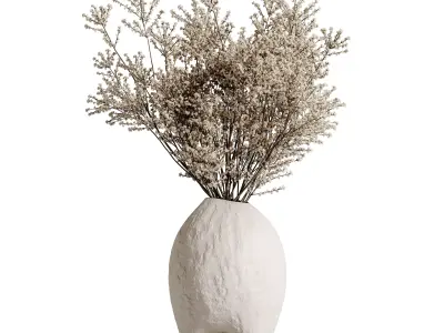 plants bouquet vase 49 3D model