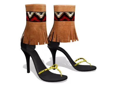 Native High Heel Shoes Low-poly 3D model