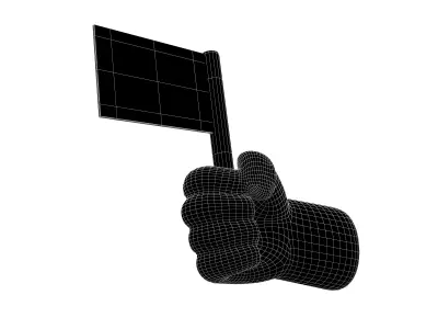 Surrender Icon v1 004 Low-poly 3D model