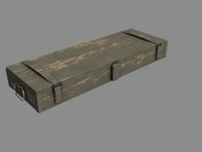 Game Ready Gun Crate Low-poly 3D model
