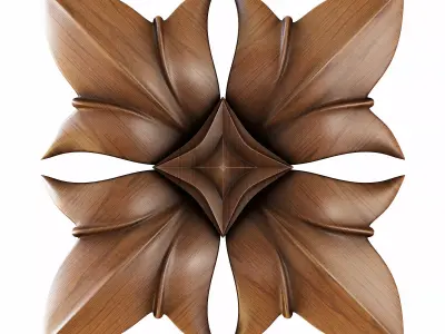 Square rosette 011 3D model