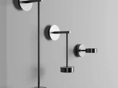 wall sconce by giopato coombes Low-poly 3D model