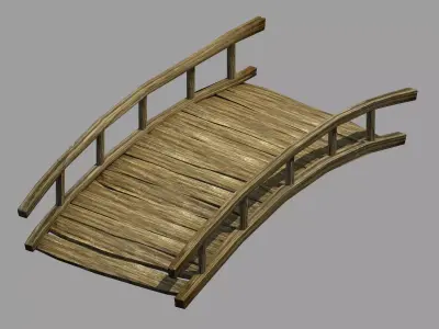 Field - Wooden Bridge 83 3D model