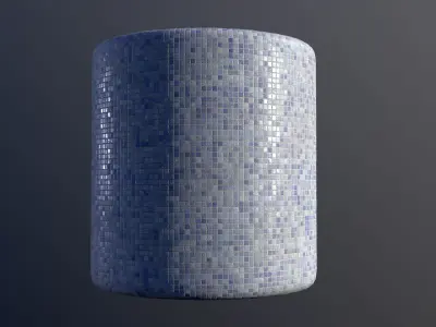 Substance 3D Designer Graphs of Blue and White Porcelain Mosaic Texture