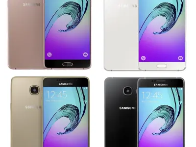 Samsung Galaxy A5 2016 all color 3D model