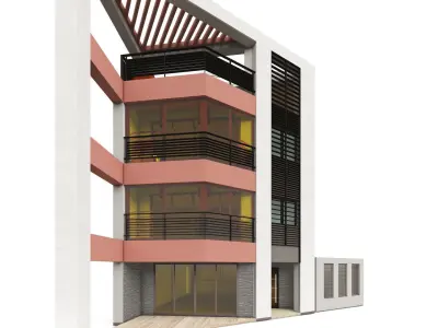Office building-Building -Administrative structure 3D model