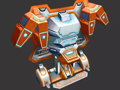 Wall Fortress - Laser Type 06 3D model