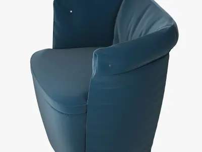 Overpass padded armchair di favaretto for b-line 3D model