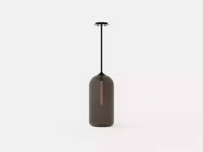 District Pendant lamp - Satin Black Low-poly 3D model