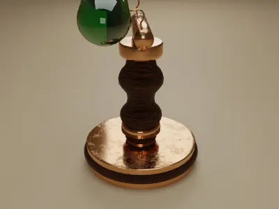 Vintage Desk Lamp 3D model