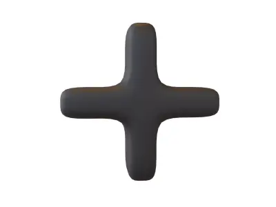 Calculation Plus Symbol V1 001 Low-poly 3D model