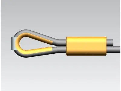 TOWER CRANE -Rear cable- Free 3D print model