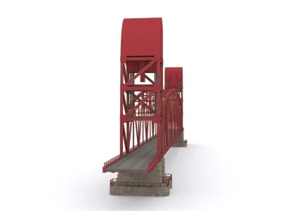 Roosevelt Island Bridge Low-poly 3D model