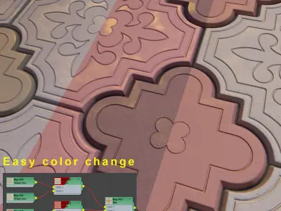 Clover paving brick Texture