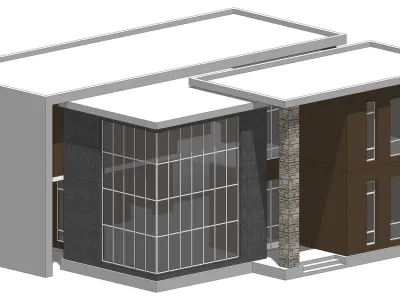 Villa B Sketchup 3D model
