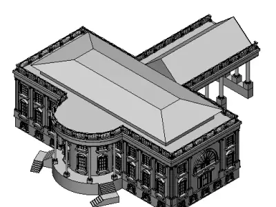 The White House  3D print model