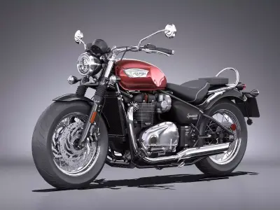 Triumph Bonneville Speedmaster 2018 3D model