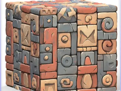 Stylized Wall Seamless Texture Texture 44