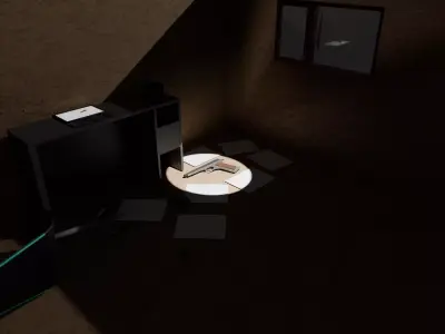 3D crime scene interior Free 3D model