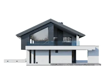 Modern house V94 3D model