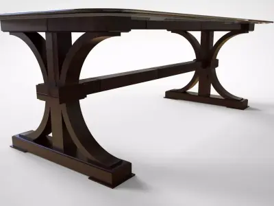 Table wooden 3D model