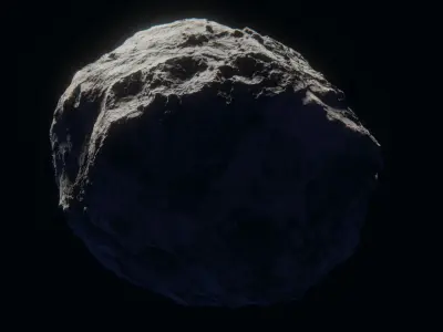 Realistic Asteroids Pack Low-poly 3D model