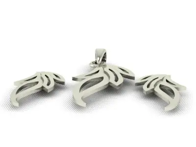 Women Pendant Set 3D print model
