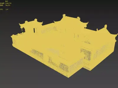 courtyard 3D model