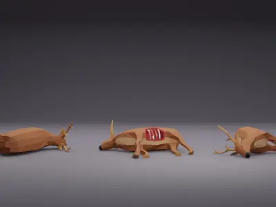 Fantasy Forest Low Poly Asset Pack - 87 Stylized Models Low-poly 3D model