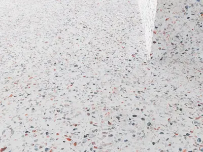 Terrazzo 3 marbled paper 3D model