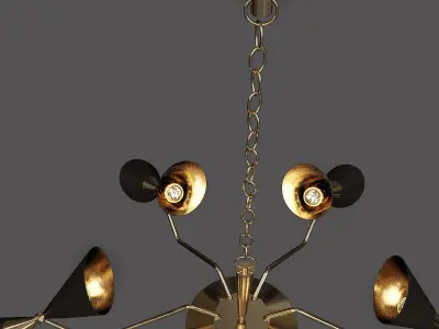 TWELVE Light chandelier 3D model