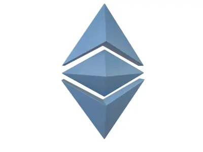 Ethereum Classic v2 002 Low-poly 3D model