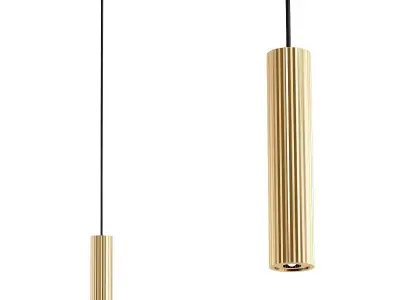PROLIX pendant light in brass 3D model
