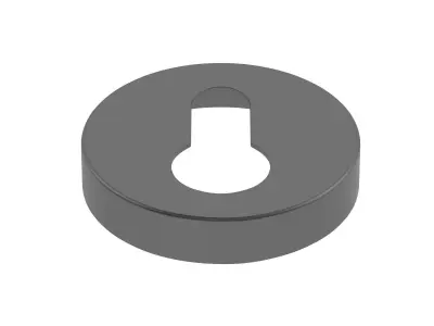 Circle Matt Black Hole Cover 3D model