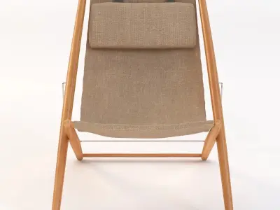 H55 sun lounge chair by Skargaarden 3D model