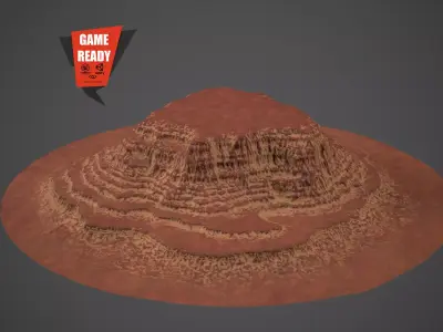 CANYON ROCK 2 PBR Lowpoly Low-poly 3D model