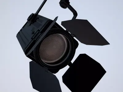 Studio Light PBR 3D model with Texture Low-poly 3D model