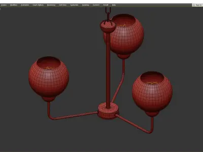 ASTORIA CHANDELIER Low-poly 3D model