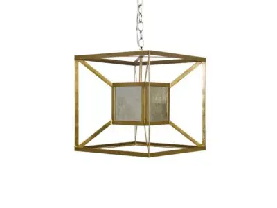 Light Lantern Square - Rectangle Chandelier 3D model