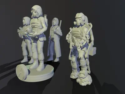 Chibi Wanderers 3D print model