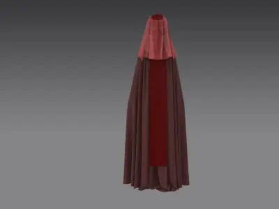 Dune inspired garment 3D model