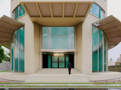 Skyscraper Building 06 Low-poly 3D model