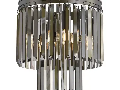 vitaluce-v5155-1-3-1pl light fixture with crystals hanging fr... 3D model