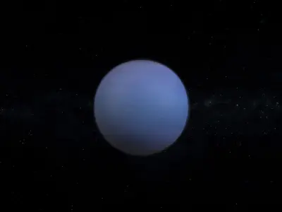 Gas Giant Alien Planet 08 Low-poly 3D model